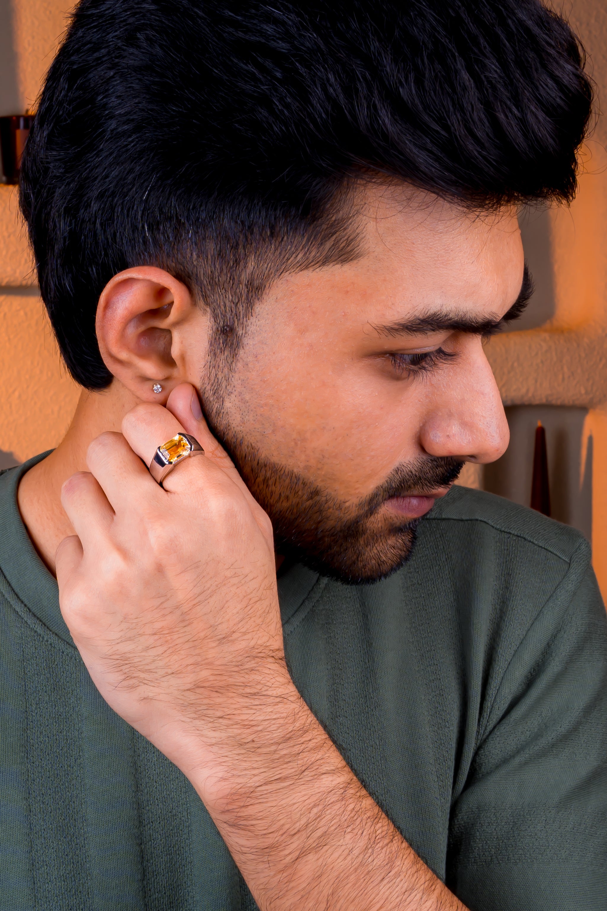 Citrine Ring (4.80 Carat / 5.28 Ratti)