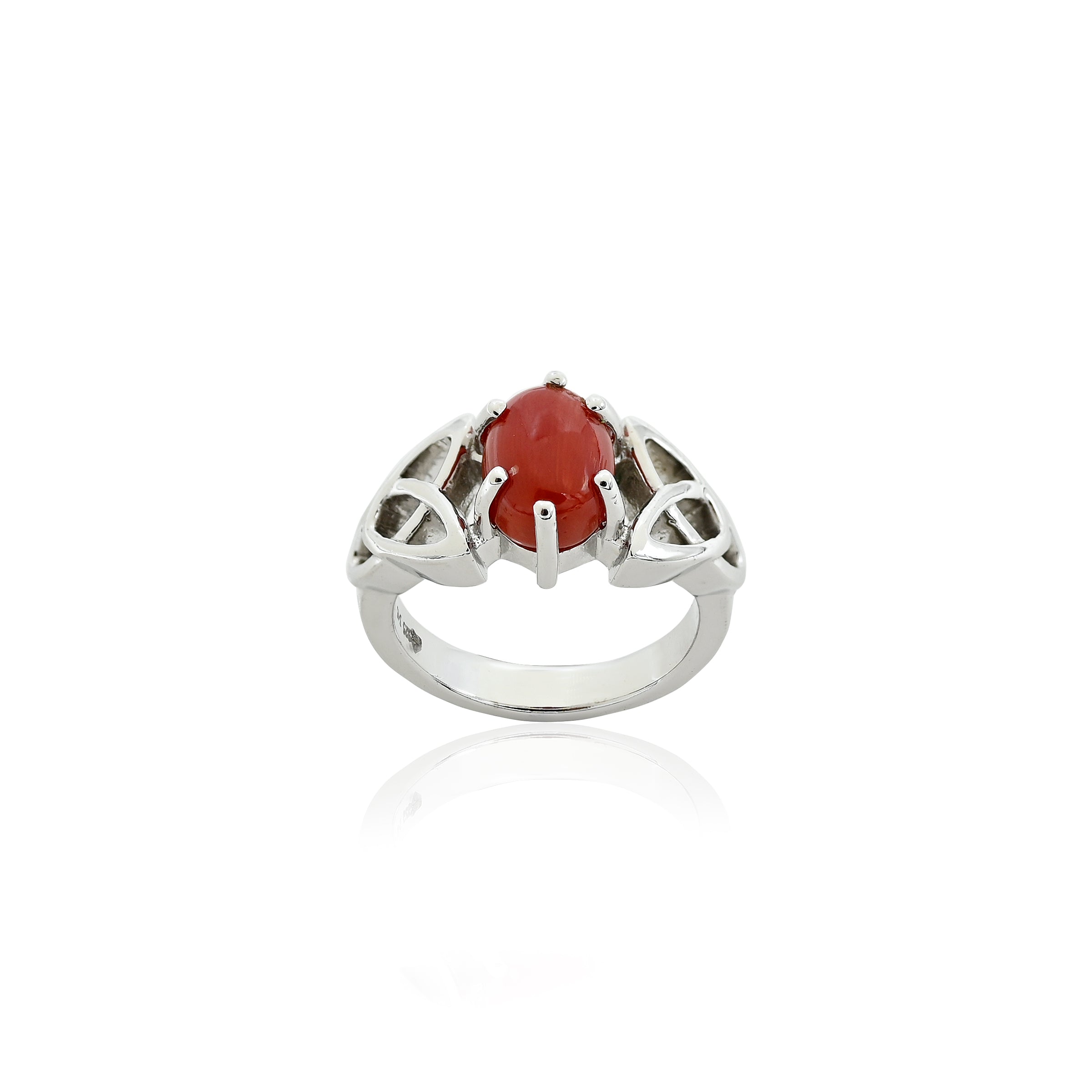 Natural Coral(Moonga) 3.15ct(3.47 Ratti)  Ring