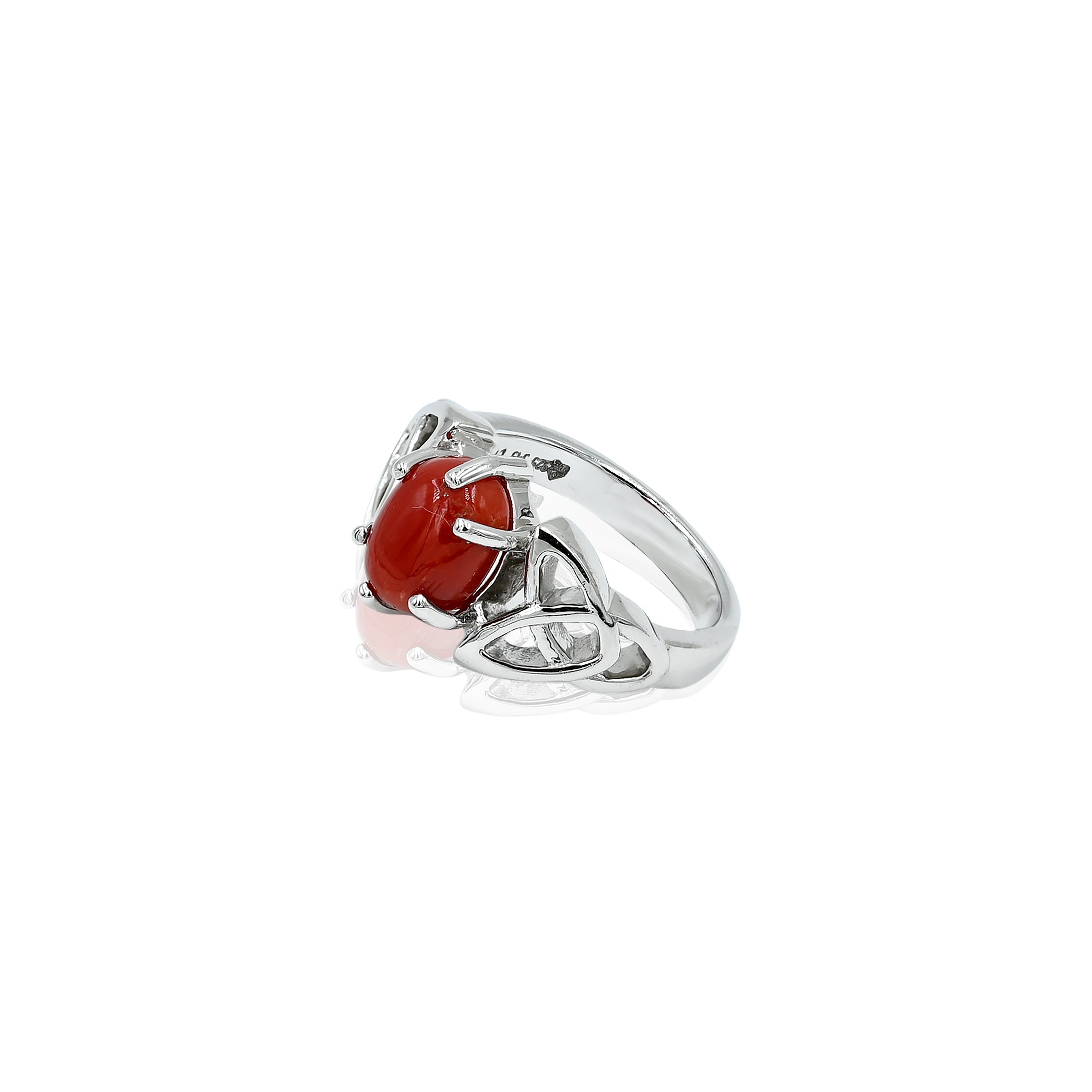 Natural Coral(Moonga) 3.15ct(3.47 Ratti)  Ring