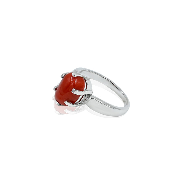 Natural Coral(Moonga) 3.50ct(3.85 Ratti)  Ring