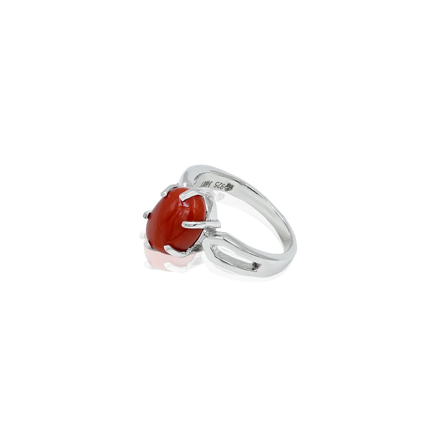 Natural Coral(Moonga) 3.60ct(3.96 Ratti)  Ring