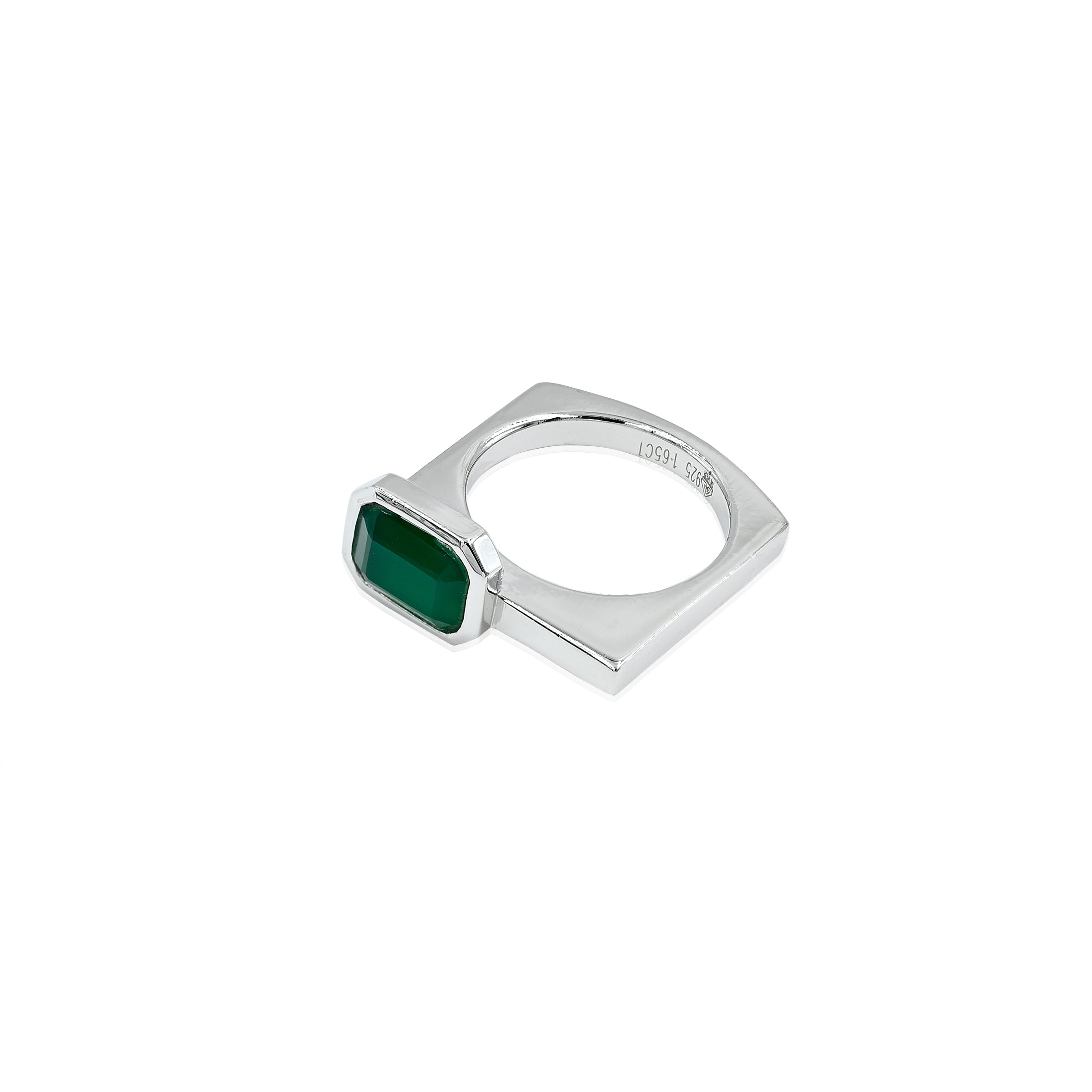 Natural Zambian Emerald (Panna) 2.95ct (3.25 Ratti) Faceted Emerald Cut Ring