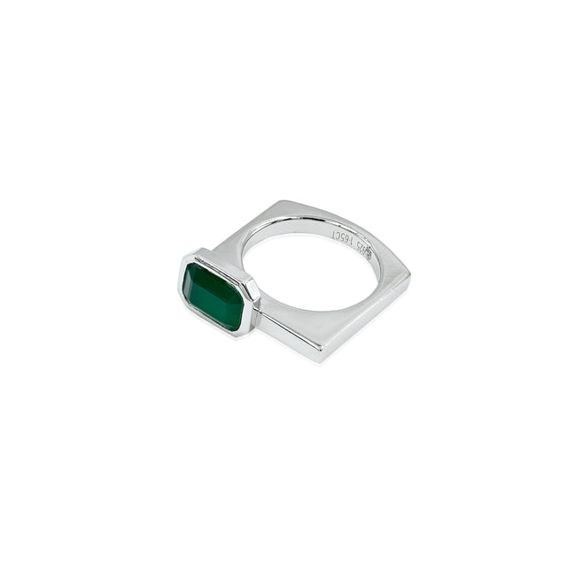 Natural Zambian Emerald (Panna) 2.95ct (3.25 Ratti) Faceted Emerald Cut Ring