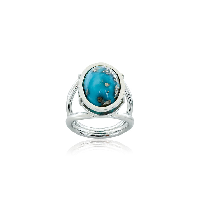 Turquoise(Firoza) Ring (6.95 Carat / 7.65 Ratti)