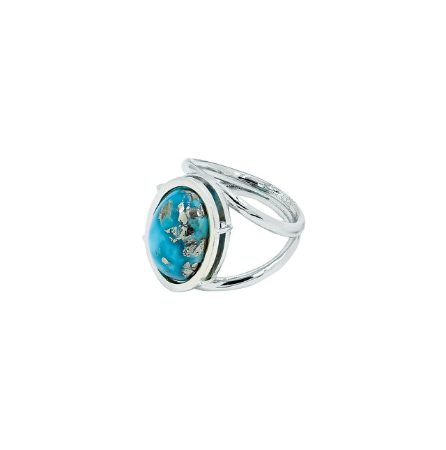 Turquoise(Firoza) Ring (6.95 Carat / 7.65 Ratti)