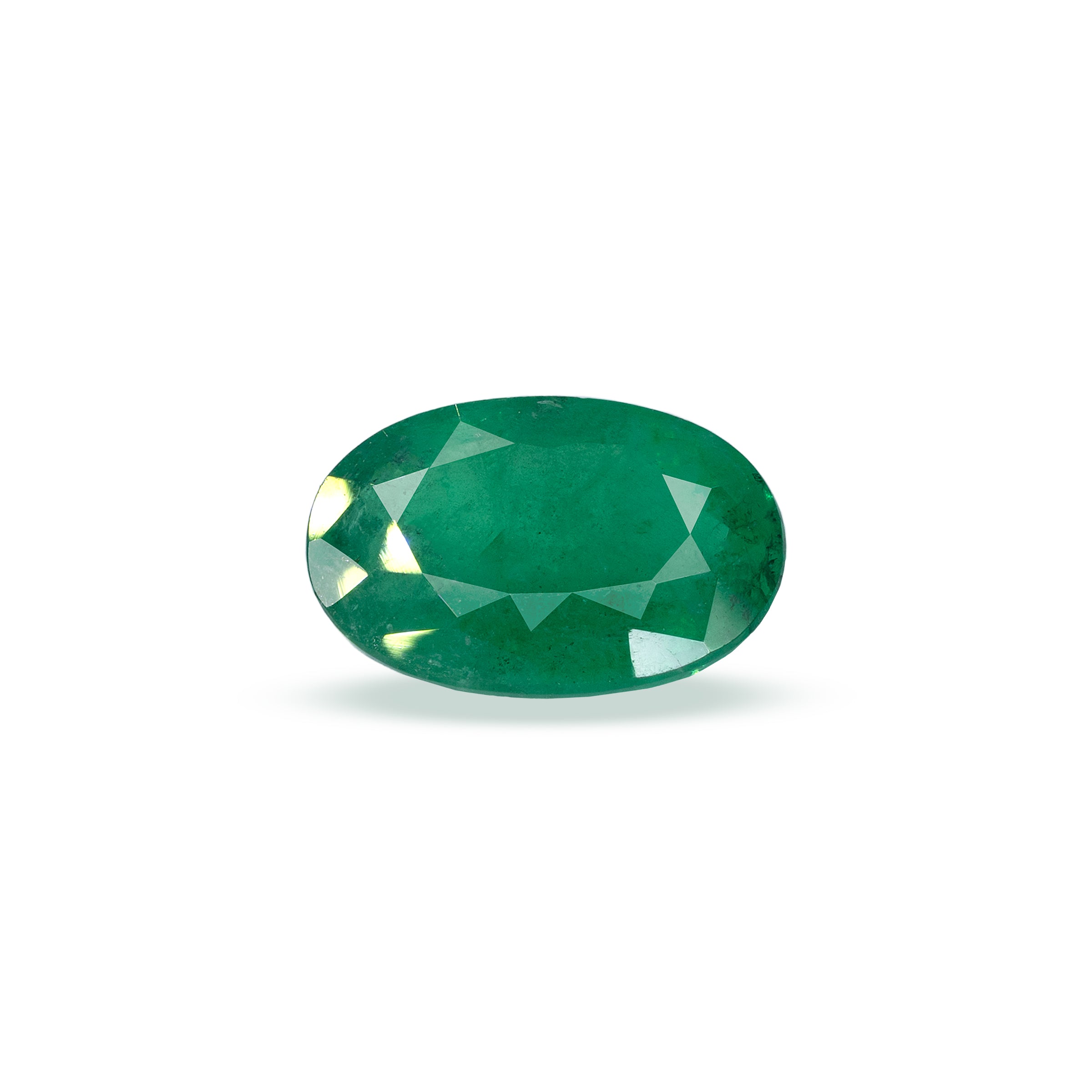 Natural Green Emerald Gemstone (7.11 Carats and 7.82 Ratti)