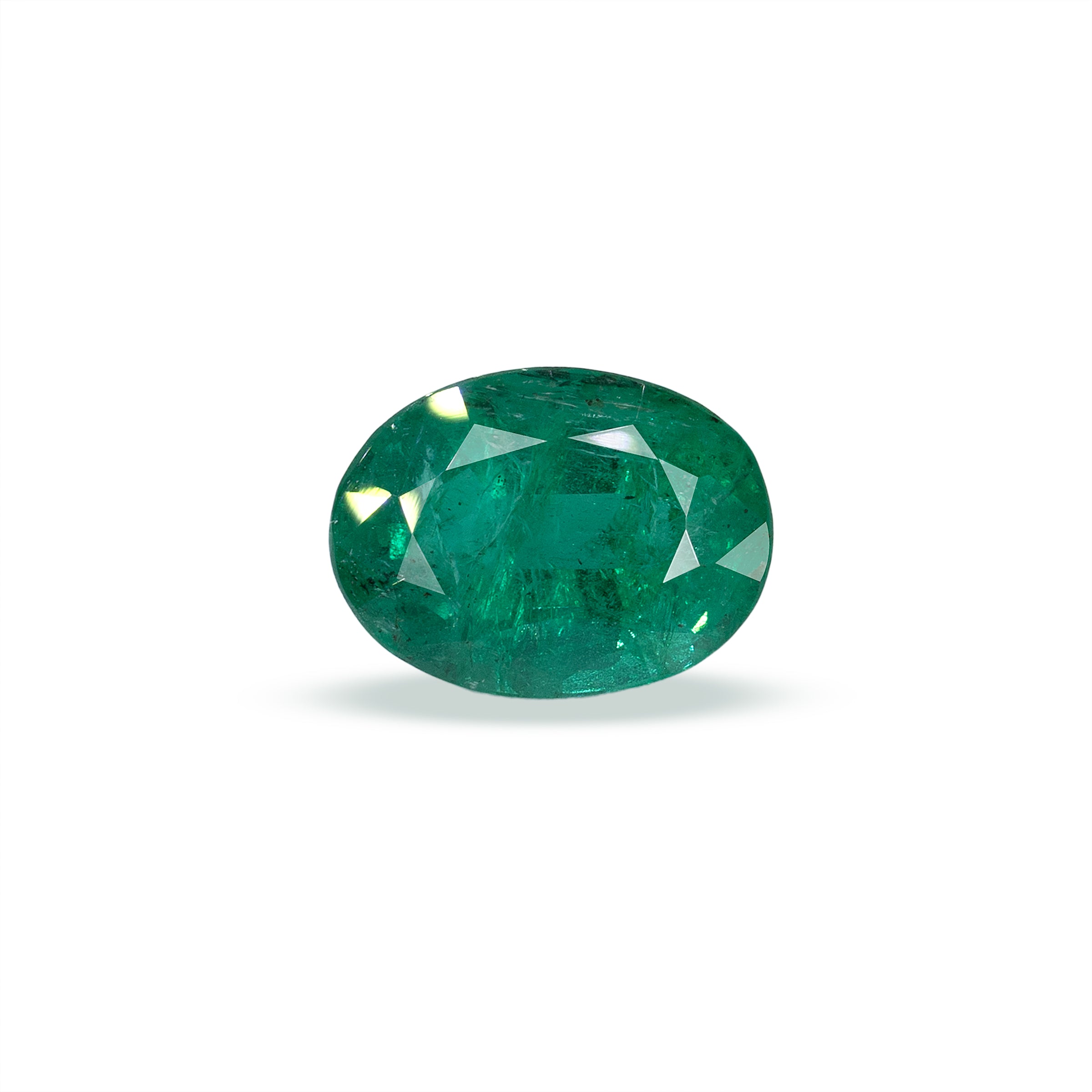 Natural Green Emerald Gemstone (7.21 Carats and 7.93 Ratti)