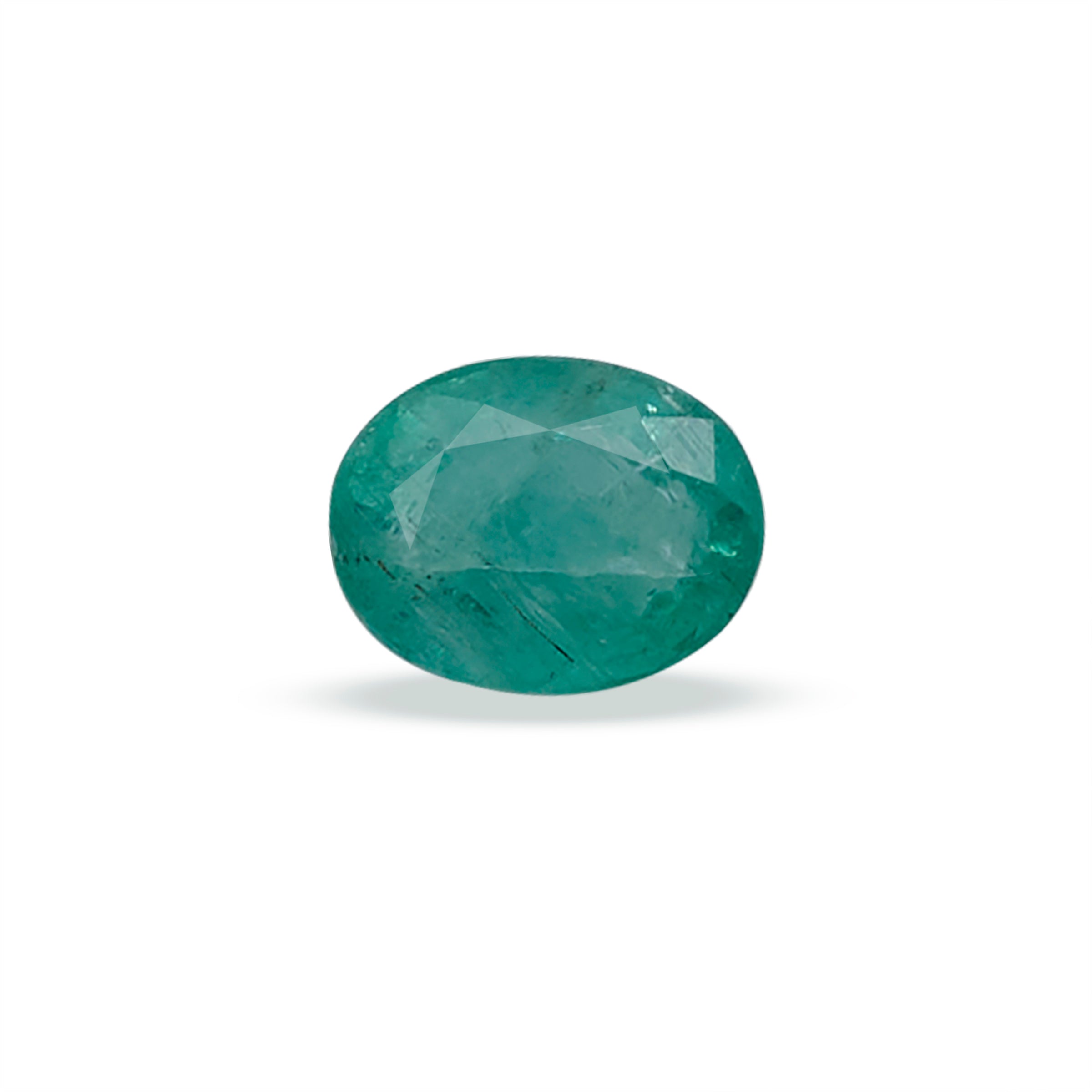 Natural Green Emerald Gemstone (1.39 Carats and 1.53 Ratti)