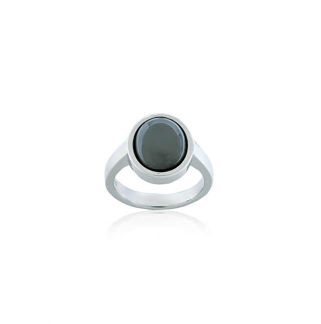 Gun Metal Ring (8.15 Carat / 8.97 Ratti)
