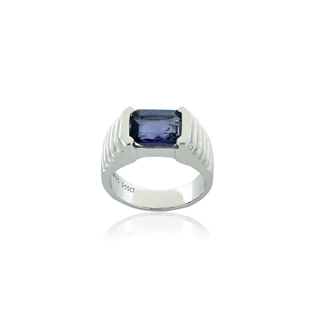 Iolite(Neeli) Ring (3.55 Carat /3.91 Ratti)