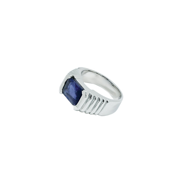 Iolite(Neeli) Ring (3.55 Carat /3.91 Ratti)