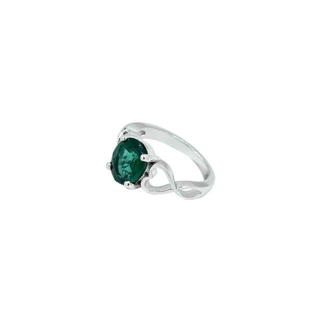 Lab Grown Emerald Ring (3.00 Carat / 3.30 Ratti)