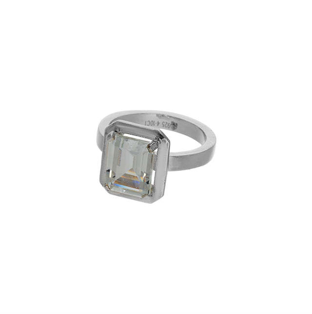 Natural White Topaz 4.10ct (4.51 Ratti) Ring