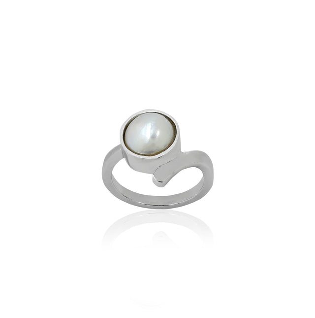Natural Pearl (Moti) 3.55ct (3.91 Ratti) Ring