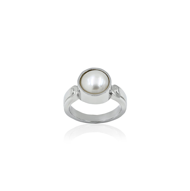Natural Pearl (Moti) 3.90ct (4.29 Ratti) Ring