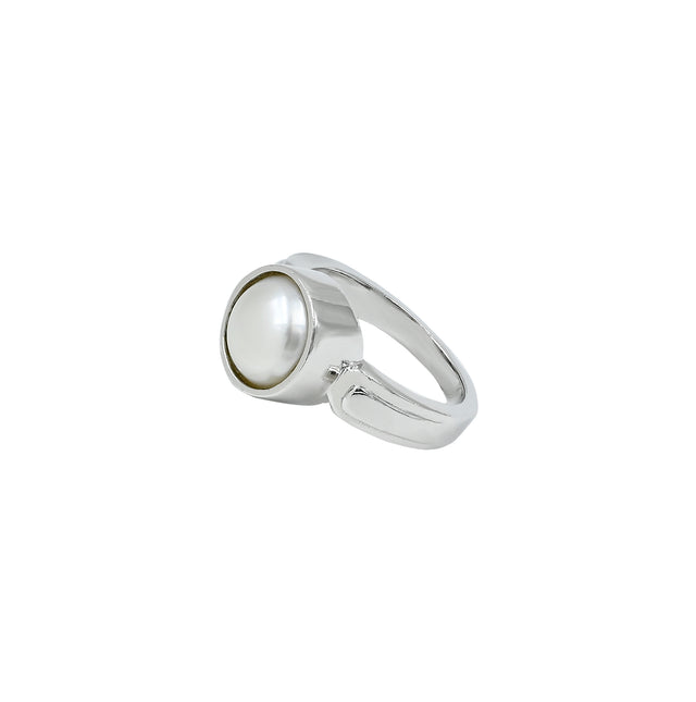Natural Pearl (Moti) 3.90ct (4.29 Ratti) Ring