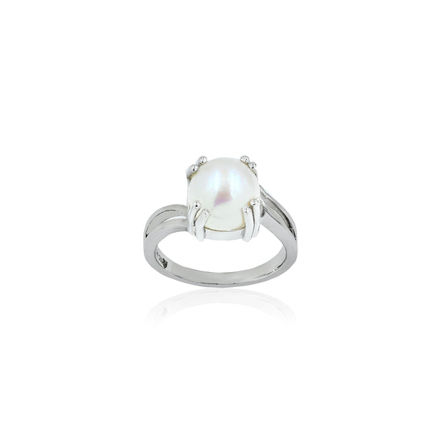 Natural Pearl (Moti) 4.55ct (5.01 Ratti) Ring