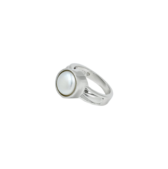 Natural Pearl (Moti) 4.90ct (5.39 Ratti) Ring