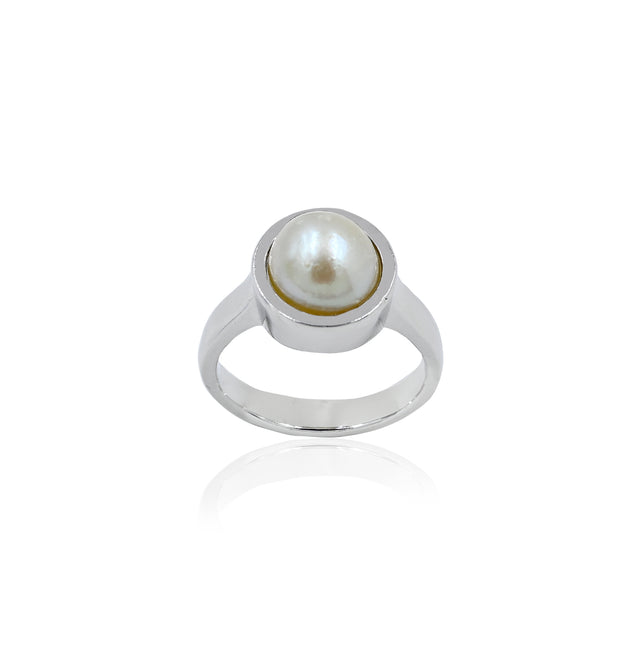 Natural Pearl (Moti) 5.05ct (5.56 Ratti) Ring