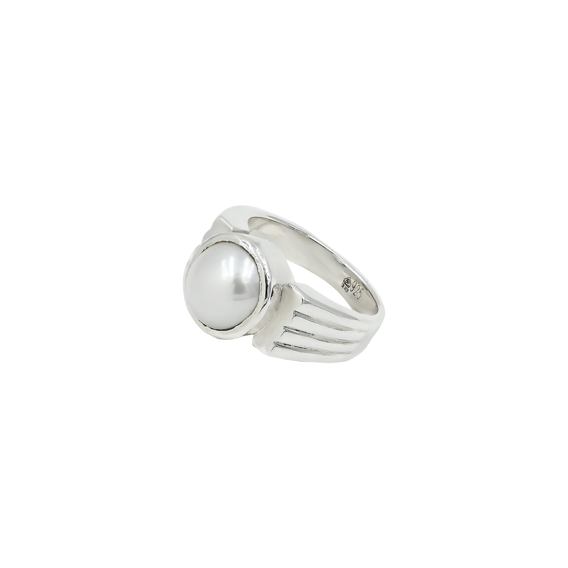 Natural Pearl (Moti) 7.55ct (8.31 Ratti) Ring