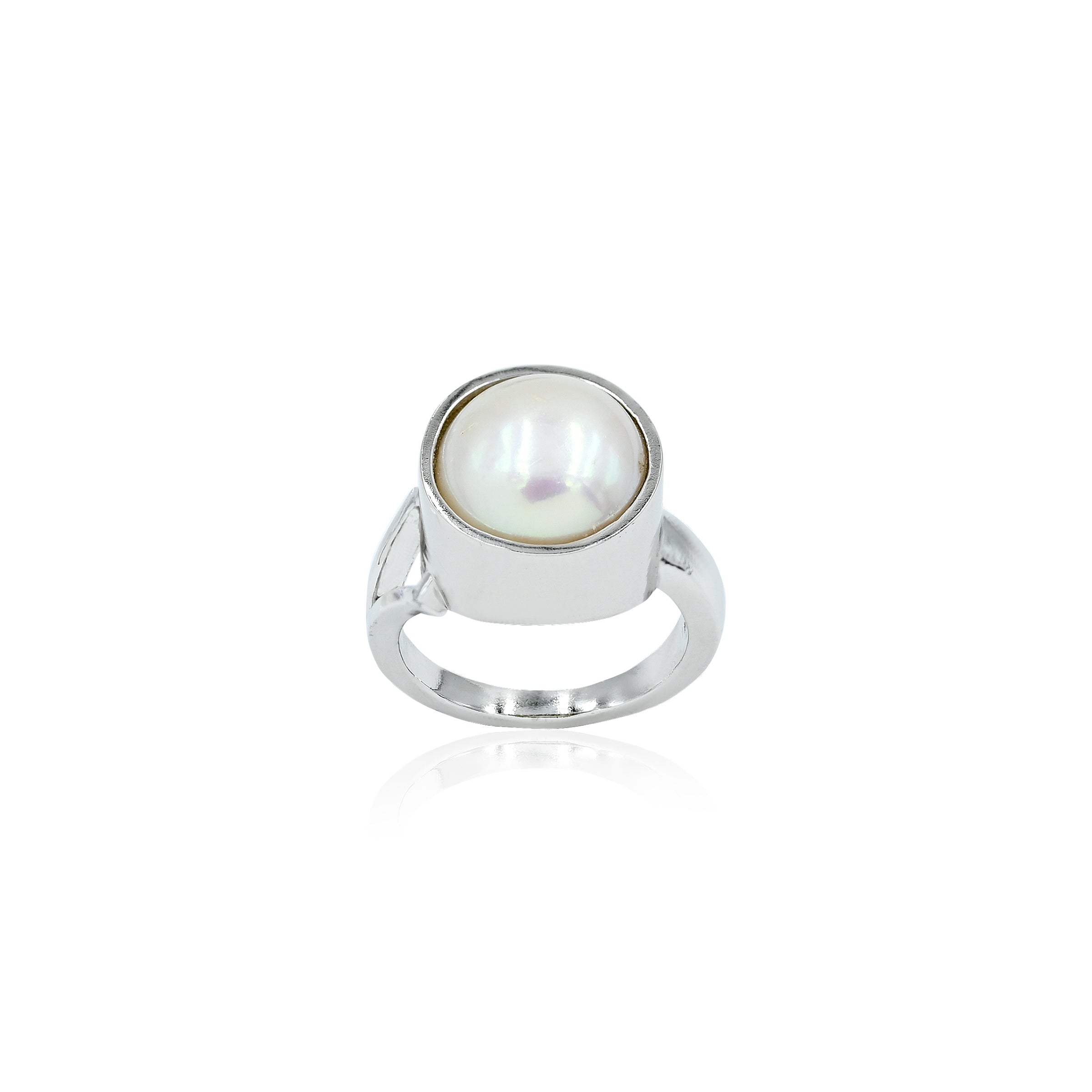 Natural Pearl (Moti) 9.50ct (10.45 Ratti) Ring