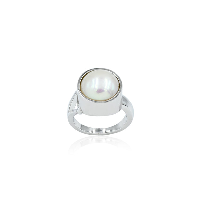 Natural Pearl (Moti) 9.50ct (10.45 Ratti) Ring