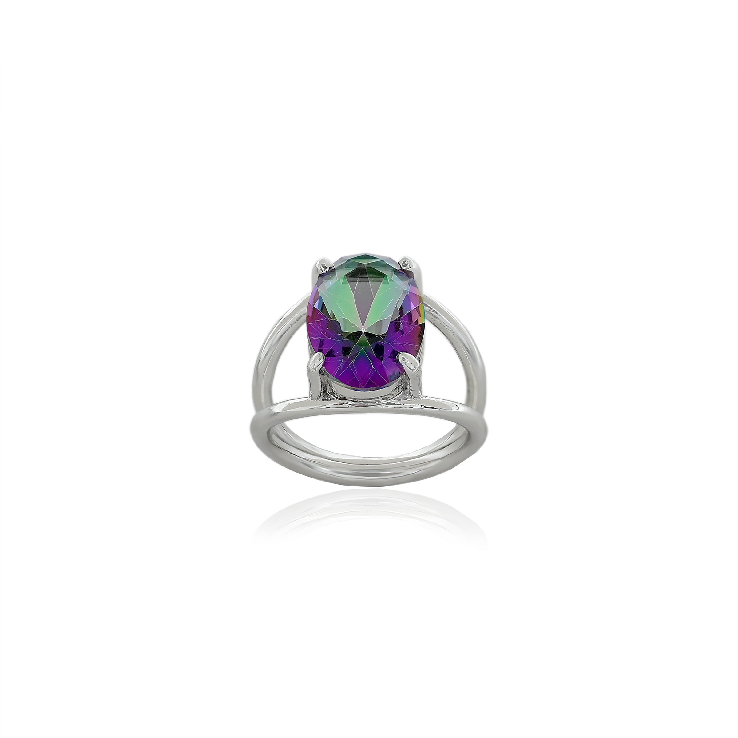 Rainbow Quartz Ring (3.75 Carat / 4.13 Ratti)