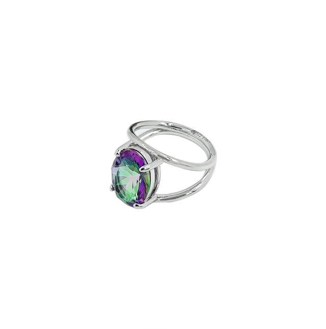 Rainbow Quartz Ring (3.75 Carat / 4.13 Ratti)