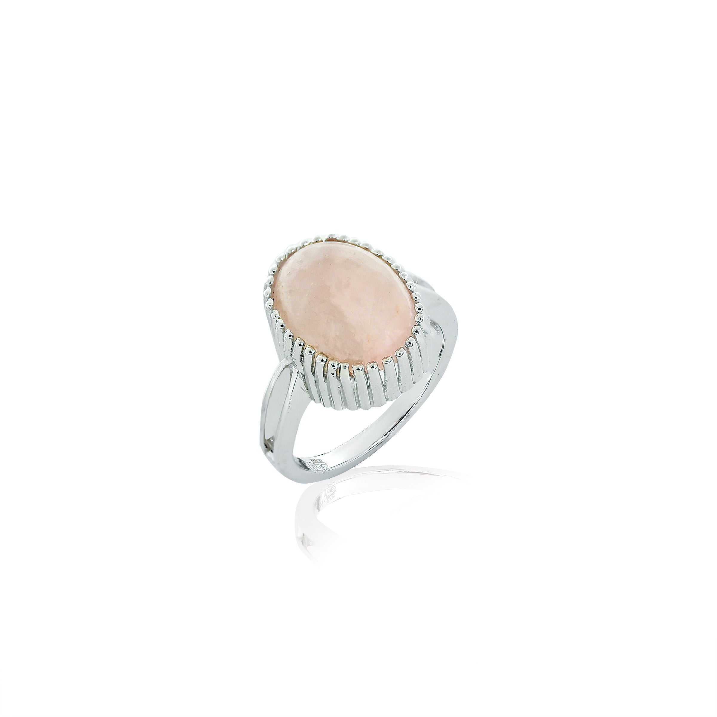 Rose Quartz Ring (5.85 Carat / 6.44 Ratti)