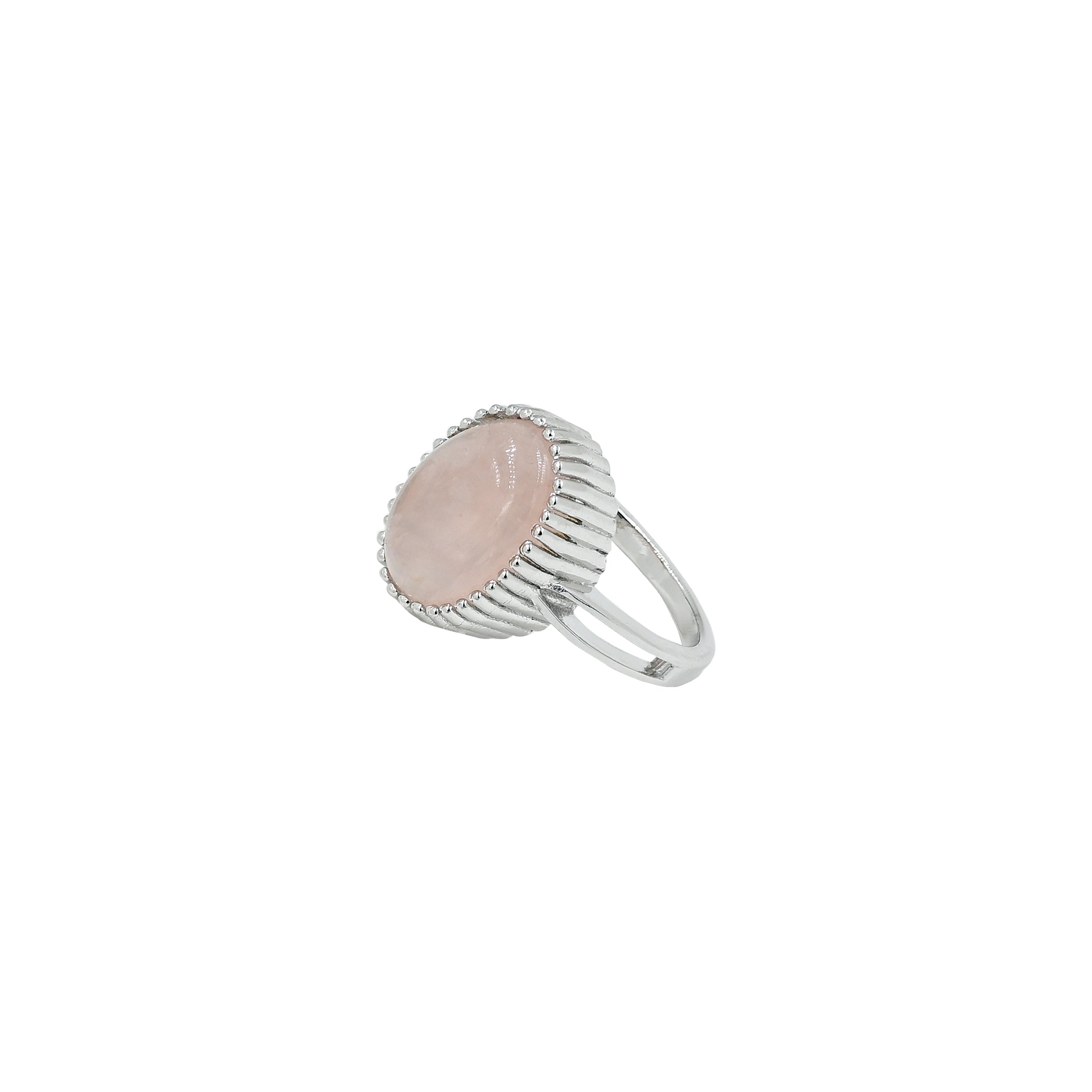 Rose Quartz Ring (5.85 Carat / 6.44 Ratti)