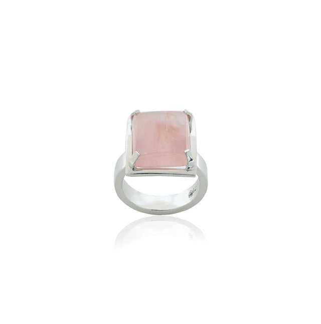 Rose Quartz Ring (9.75 Carat / 10.73 Ratti)