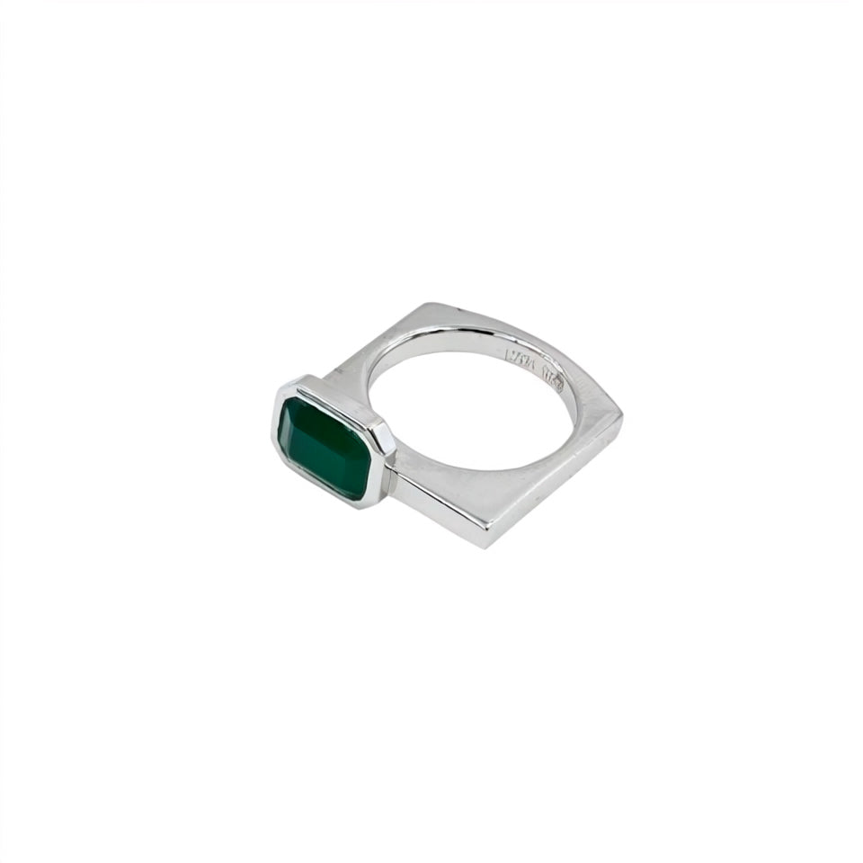 Natural Zambian Emerald (Panna) 2.95ct (3.25 Ratti) Faceted Emerald Cut Ring