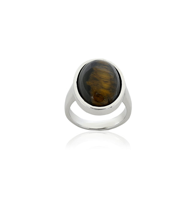 Tiger Eye Ring (11.90 Carat / 13.09 Ratti)