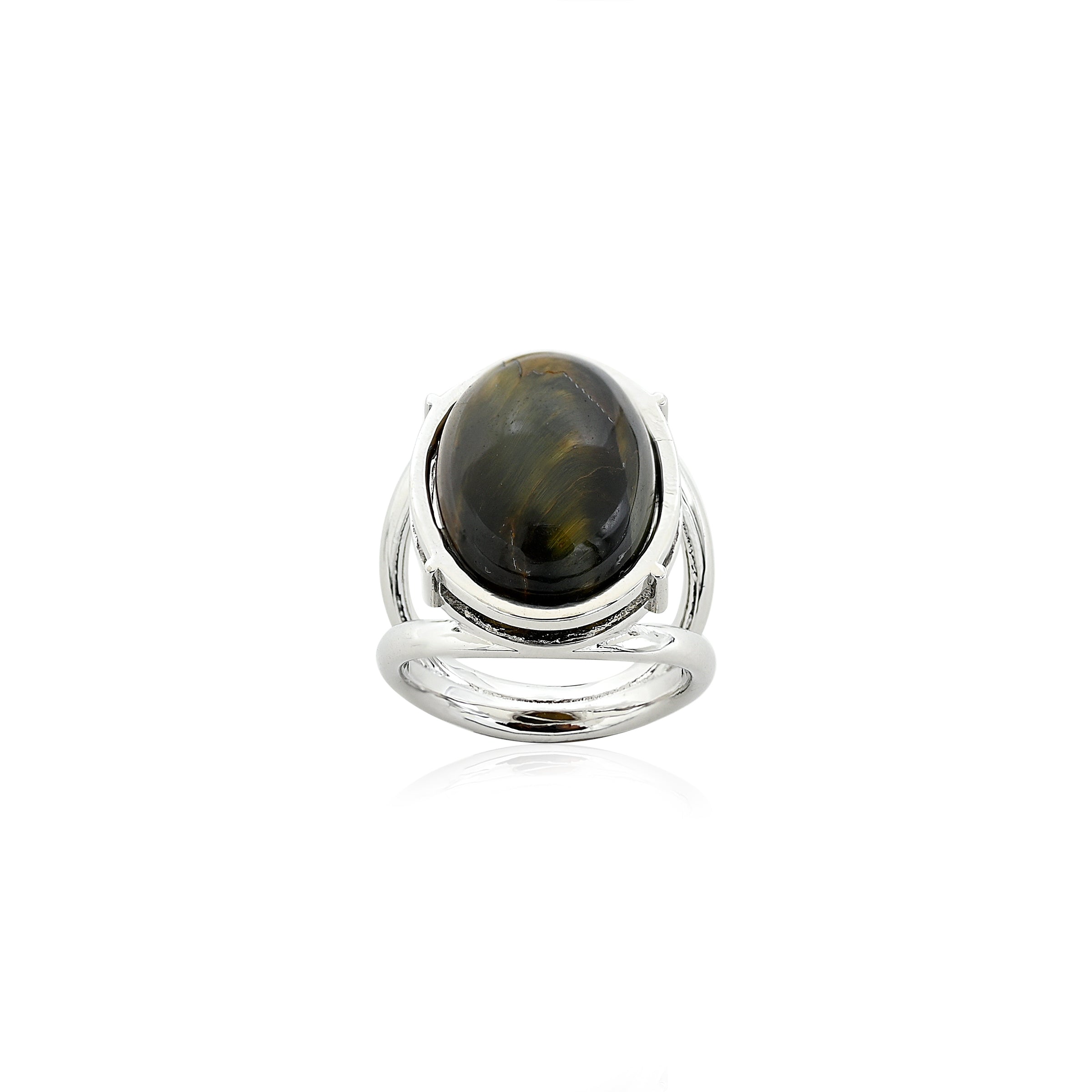 Tiger Eye Ring (12.40 Carat / 13.64 Ratti)