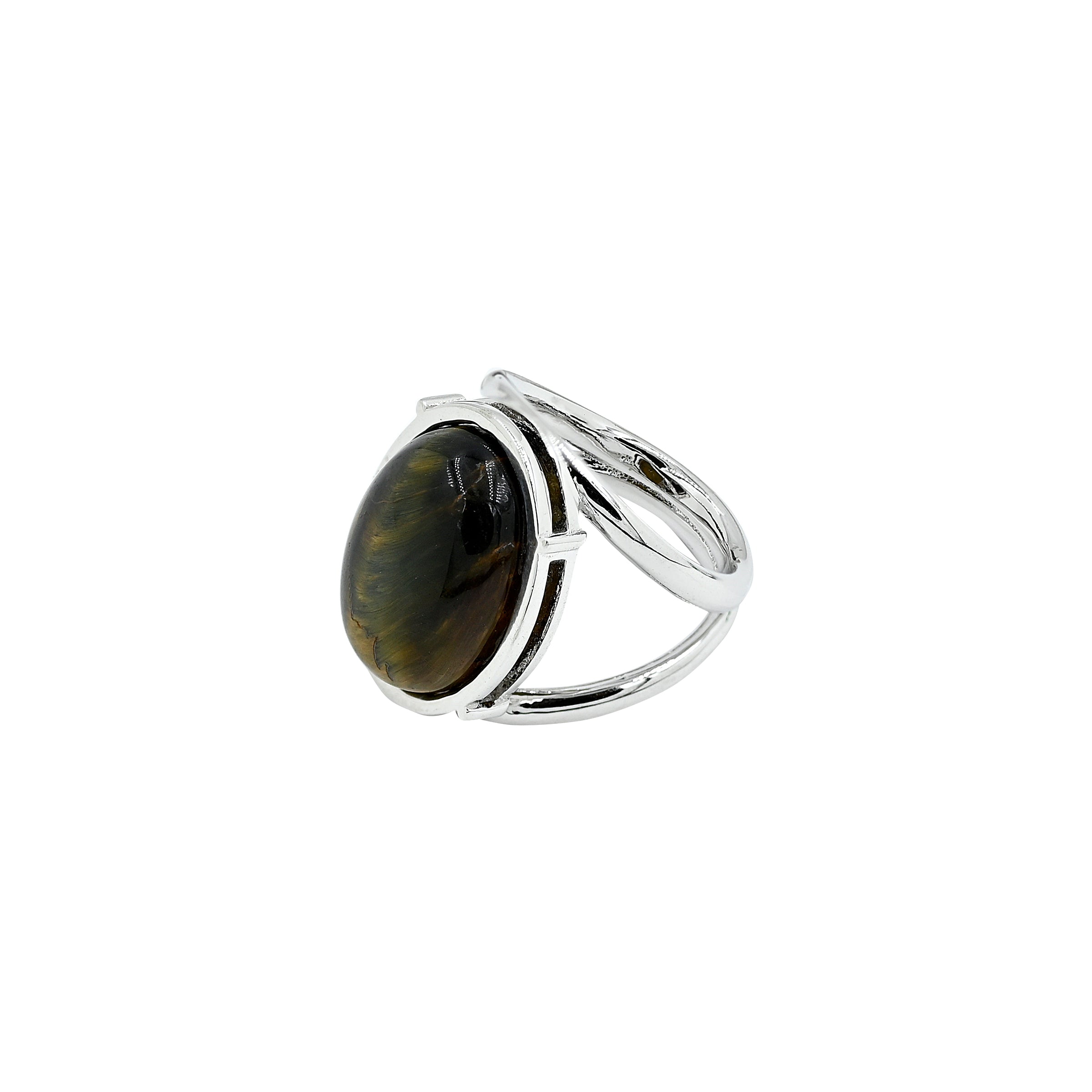 Tiger Eye Ring (12.40 Carat / 13.64 Ratti)