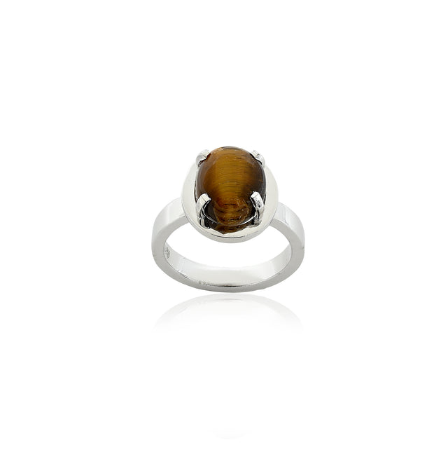Tiger Eye Ring (4.25 Carat / 4.68 Ratti)