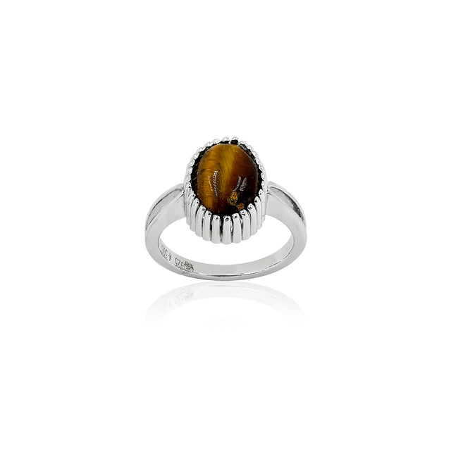 Tiger Eye Ring (4.30 Carat / 4.73 Ratti)