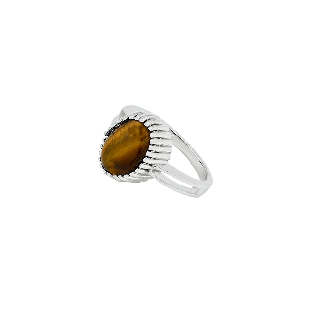 Tiger Eye Ring (4.30 Carat / 4.73 Ratti)