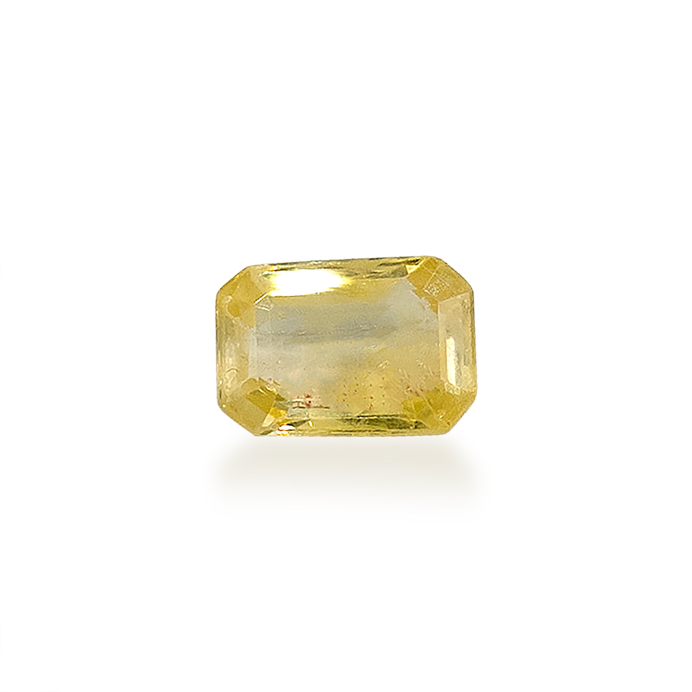 Natural Yellow Sapphire Gemstone (1.85 Carat and 2.04 Ratti)