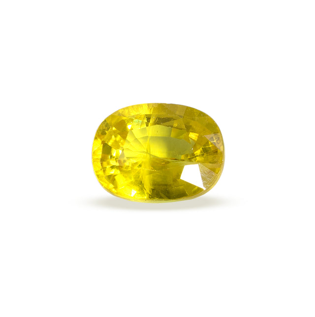 Natural Yellow Sapphire Gemstone (4.60 Carat and 5.06 Ratti)