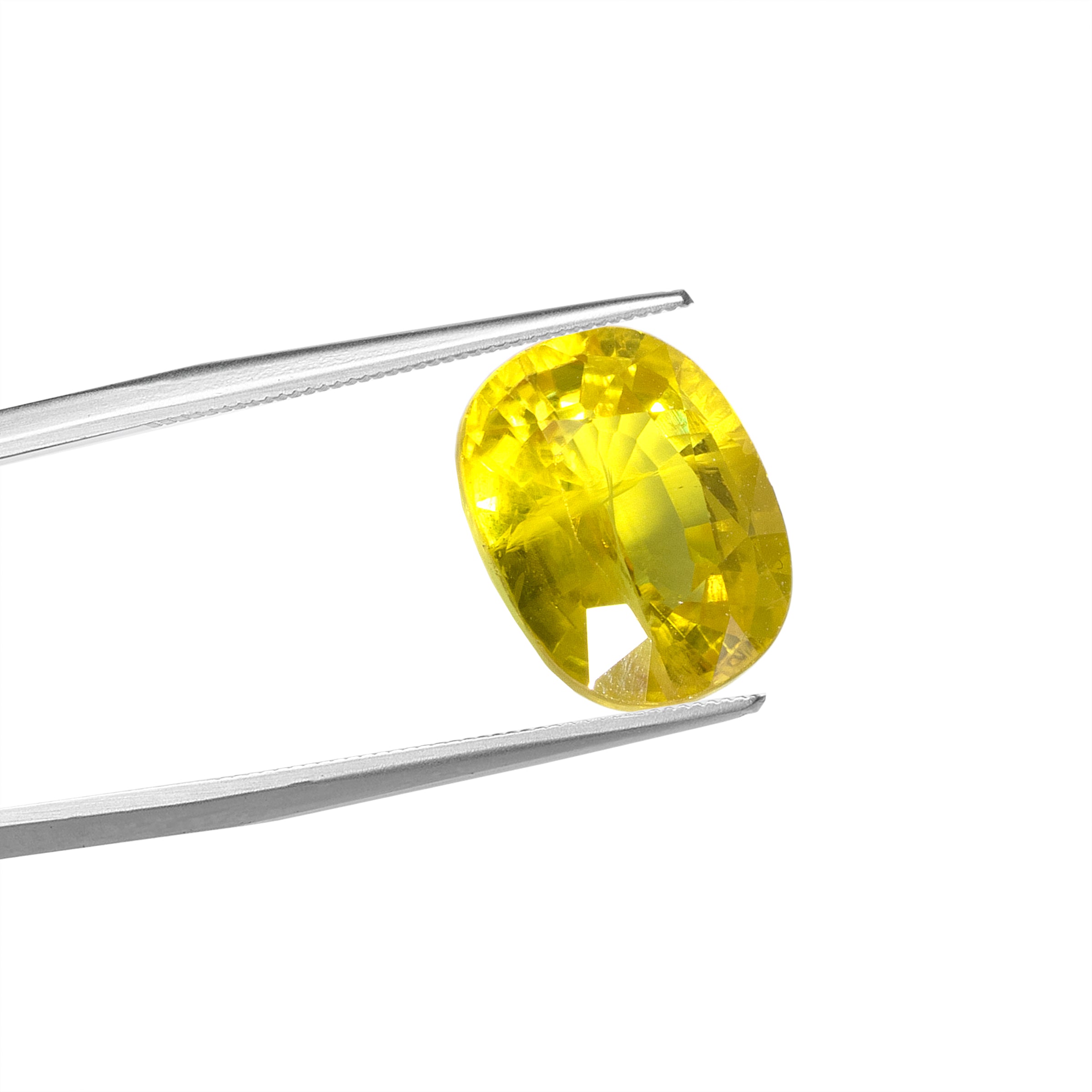 Natural Yellow Sapphire Gemstone (4.60 Carat and 5.06 Ratti)