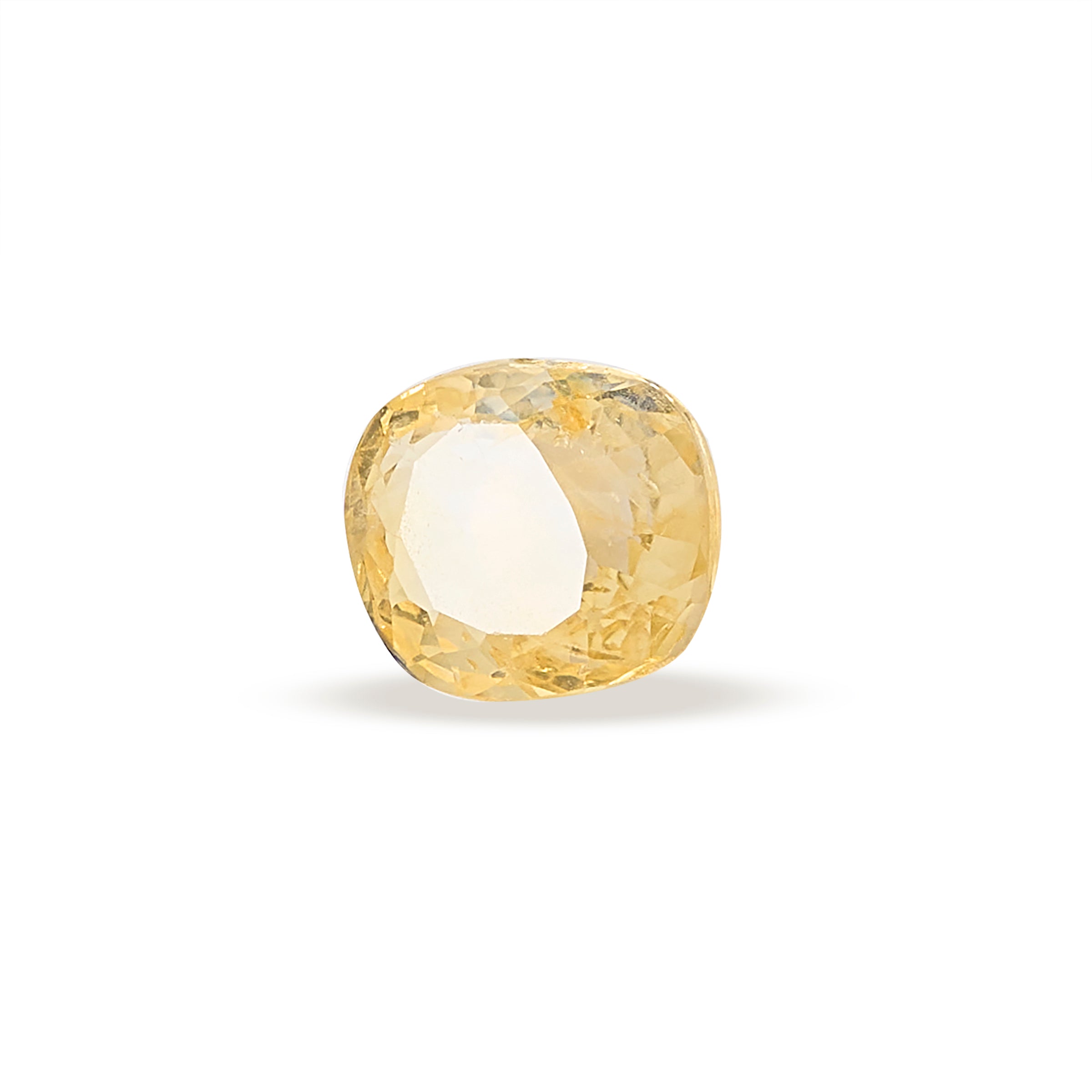 Natural Yellow Sapphire Gemstone (3.96 Carat and 4.36 Ratti)